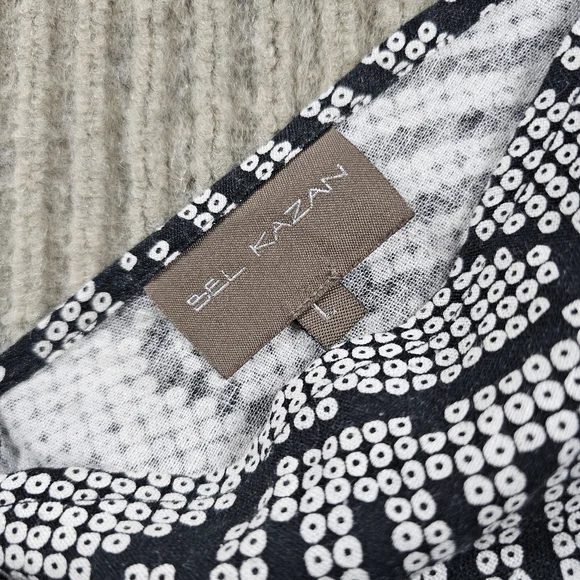 BEL KAZAN Anthropologie Black & White Sleeveless MAXI Dress S - Picture 2 of 8